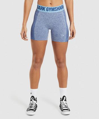 Pantalones Cortos Gymshark Flex Mujer Azules | CO 2677XYU